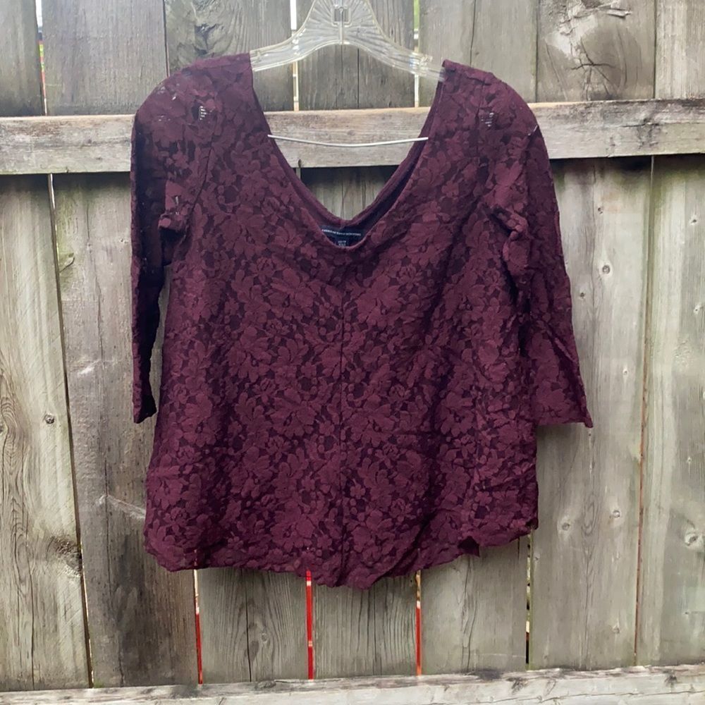 American Eagle Outfitters lace layered top sz. XS